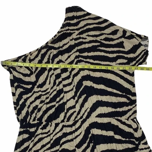 LANE Bryant Zebra One Shoulder Mini Dress 26/28 - Picture 7 of 10